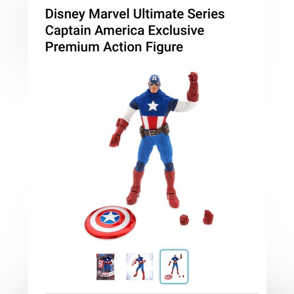 Disney Marvel Ultimate Series Captain America Exclusive Action Figure - Picture 7 of 8